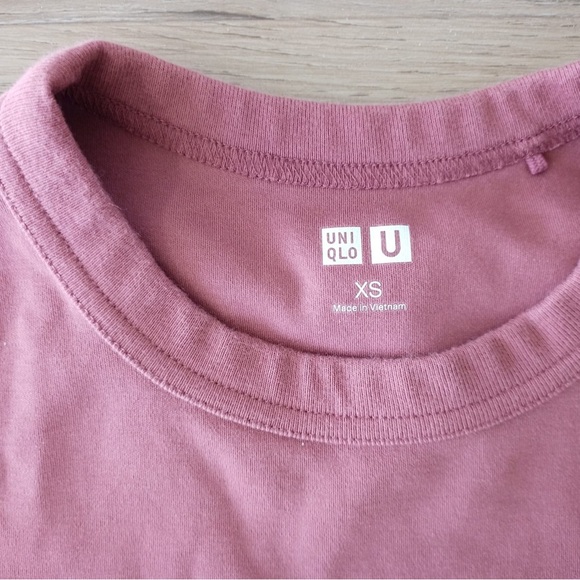 Uniqlo Dusty Rose Crew Neck Tee - Picture 3 of 3